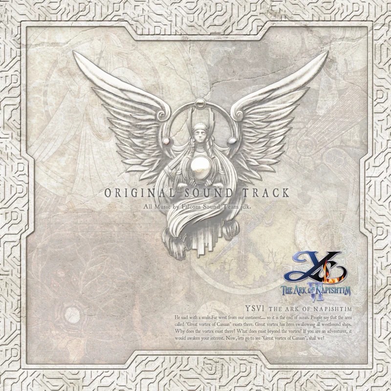 Ys VI: The Ark of Napishtim Original Soundtrack cover