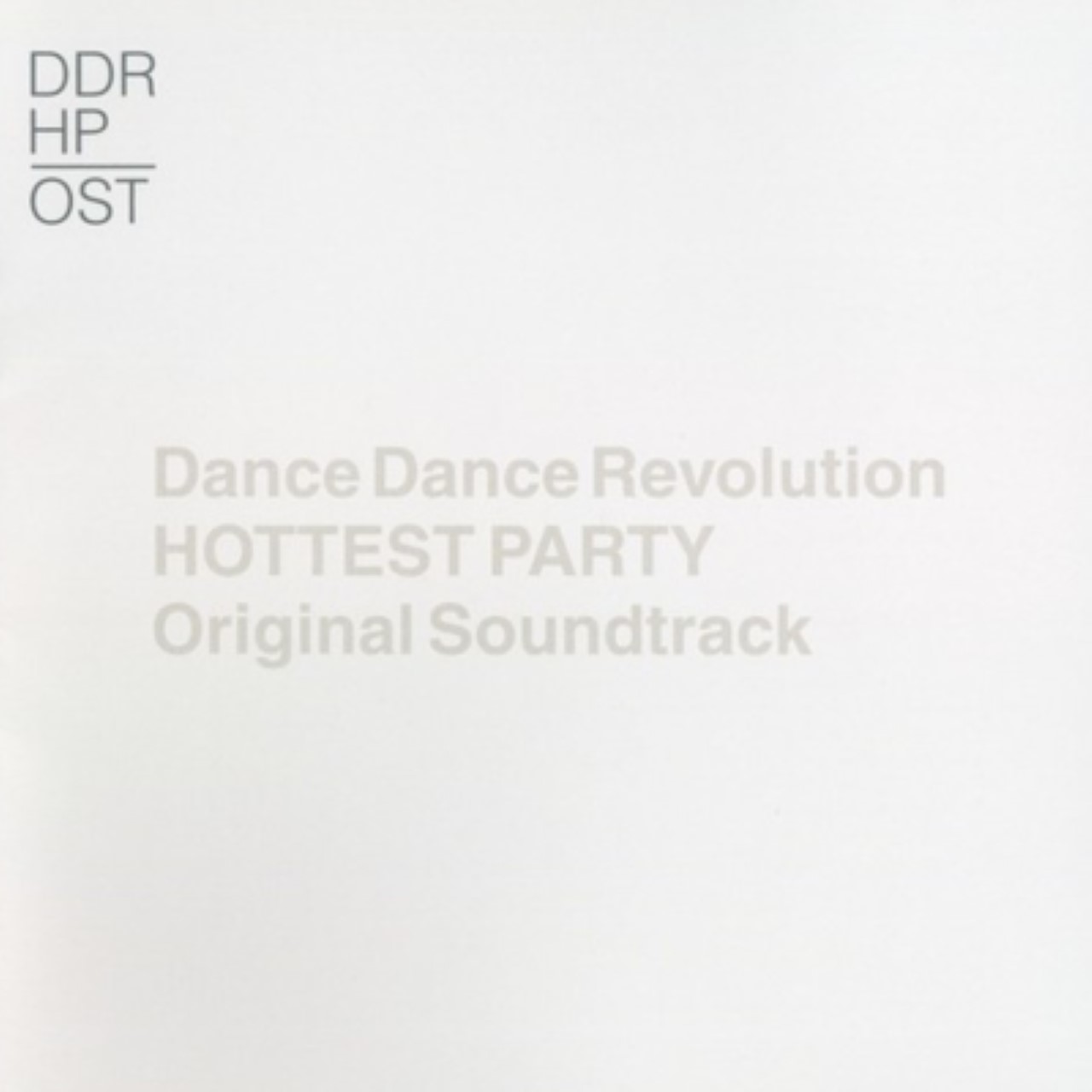 Dance Dance Revolution HOTTEST PARTY Original Soundtrack cover
