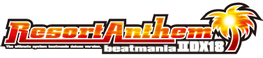 Beatmania IIDX 18 Resort Anthem logo