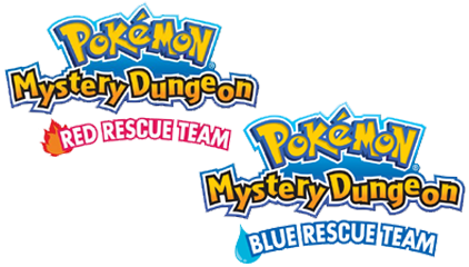 Pokémon Mystery Dungeon: Blue Rescue Team and Red Rescue Team logo