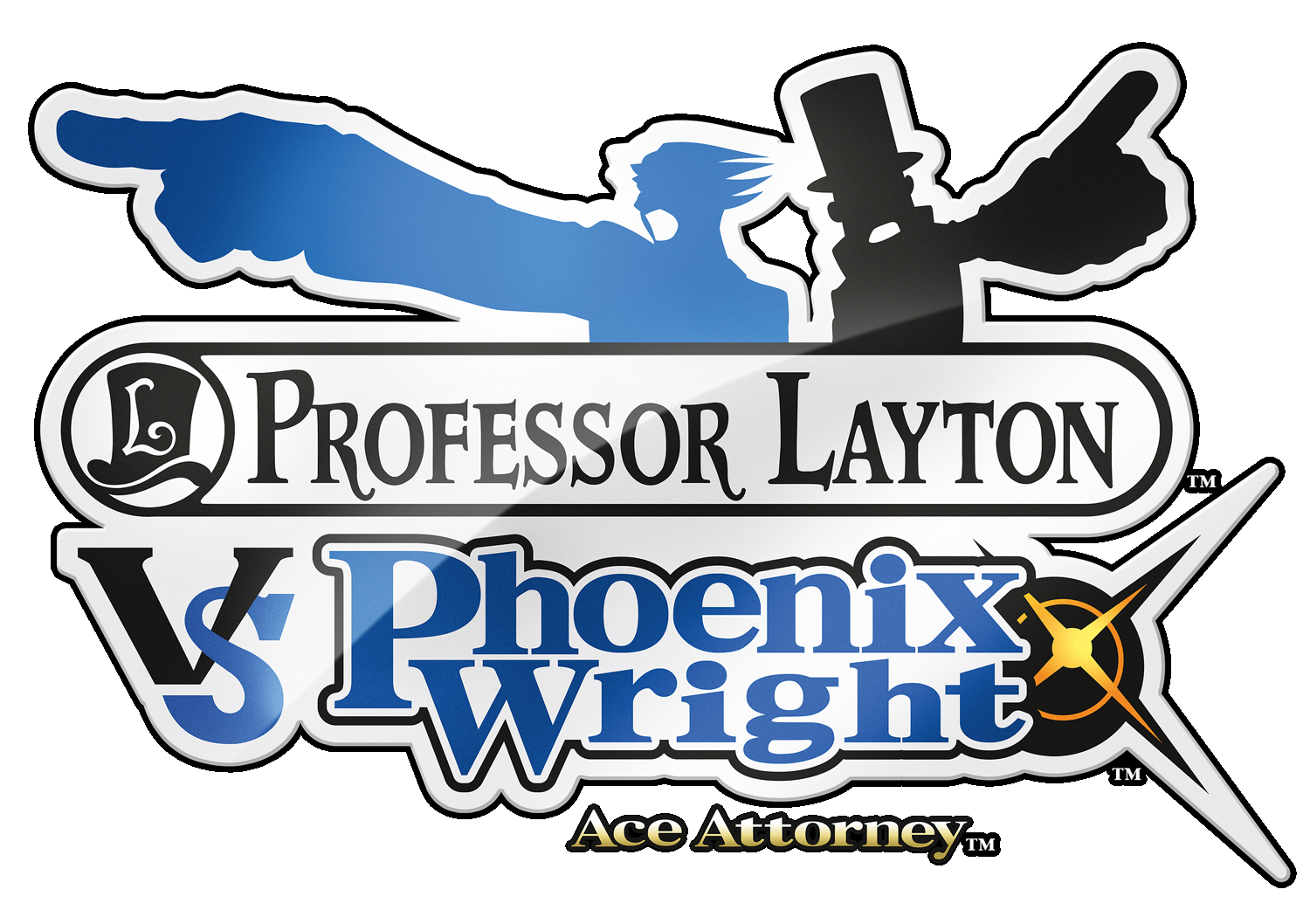 Professor Layton vs. Phoenix Wright: Ace Attorney logo