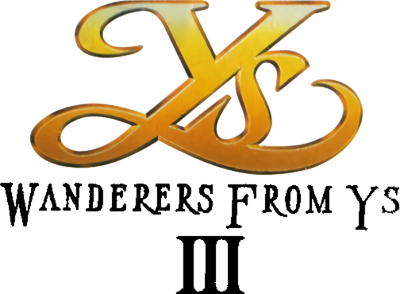 Ys III: Wanderers from Ys logo